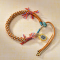 Fortune Jewel Tibetan Colored Rope Zakiram Goddess Of Wealth Adjustable Protection Bracelet