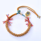 Fortune Jewel Tibetan Colored Rope Zakiram Goddess Of Wealth Adjustable Protection Bracelet