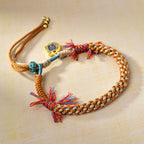 Fortune Jewel Tibetan Colored Rope Zakiram Goddess Of Wealth Adjustable Protection Bracelet