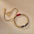 Fortune Jewel Tibetan Hand-rubbed Cotton Rope Luck Bracelet
