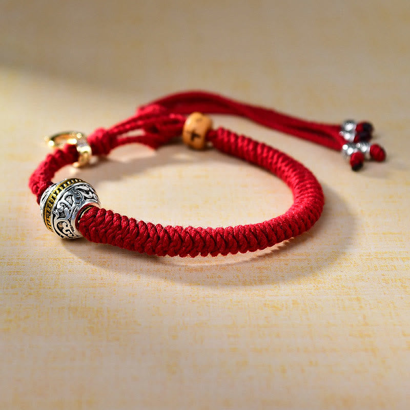 Fortune Jewel Tibetan Red Rope Diamond Knot Luck Braided Bracelet