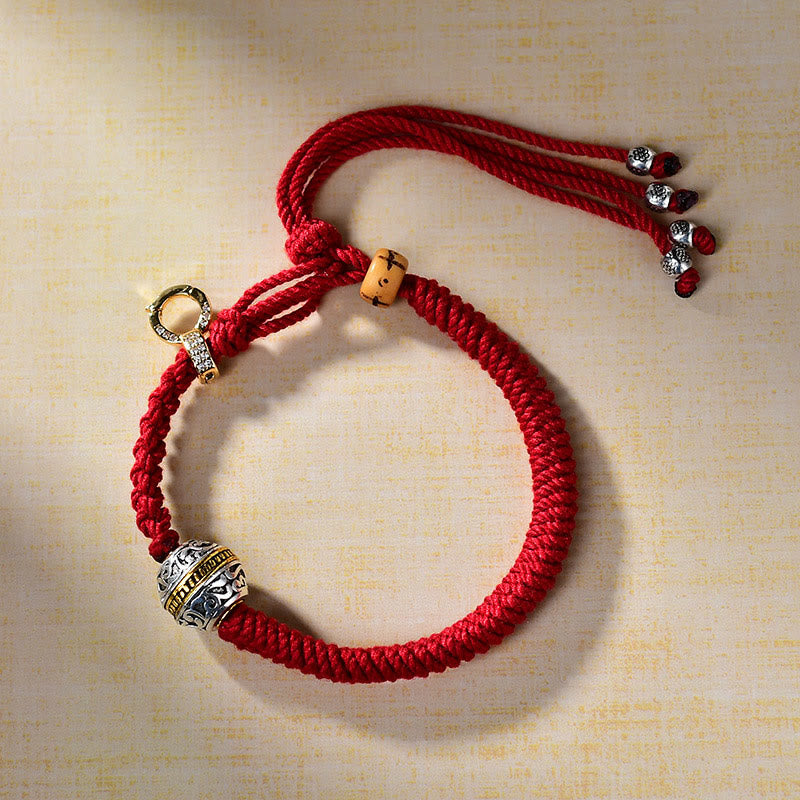 Fortune Jewel Tibetan Red Rope Diamond Knot Luck Braided Bracelet