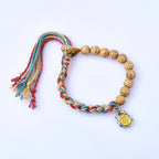 Fortune Jewel Tibetan Colored Rope Bodhi Seed Zakiram Goddess Of Wealth Adjustable Protection Bracelet