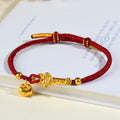 Fortune Jewel Red String Fu Character Ingot Ruyi Stick Luck Braided Bracelet