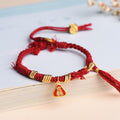 Fortune Jewel Tibetan String Zakiram Goddess Of Wealth Flower Tassel Protection Bracelet