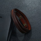 Fortune Jewel Vintage Multi-layer Leather Strength Buckle Bracelet