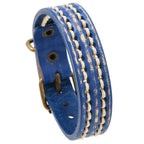 Fortune Jewel Vintage Leather Adjustable Buckle Strengthen Bracelet
