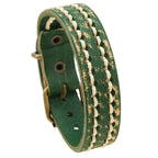 Fortune Jewel Vintage Leather Adjustable Buckle Strengthen Bracelet