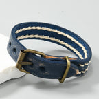 Fortune Jewel Vintage Leather Adjustable Buckle Strengthen Bracelet