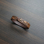 Fortune Jewel Vintage Printed Leather Adjustable Buckle Balance Bracelet