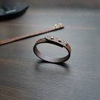 Fortune Jewel Vintage Printed Leather Adjustable Buckle Balance Bracelet