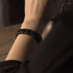 Fortune Jewel Vintage Leather Copper Brass Wire Wrap Balance Bracelet
