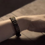 Fortune Jewel Vintage Leather Copper Brass Wire Wrap Balance Bracelet