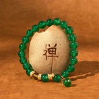 Fortune Jewel Year of the Snake Green Agate Citrine Power Bracelet