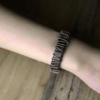 Fortune Jewel Vintage Leather Copper Brass Wire Wrap Balance Bracelet
