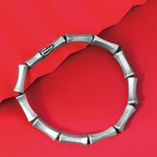 Fortune Jewel Bamboo Pattern Alloy Strength Bracelet