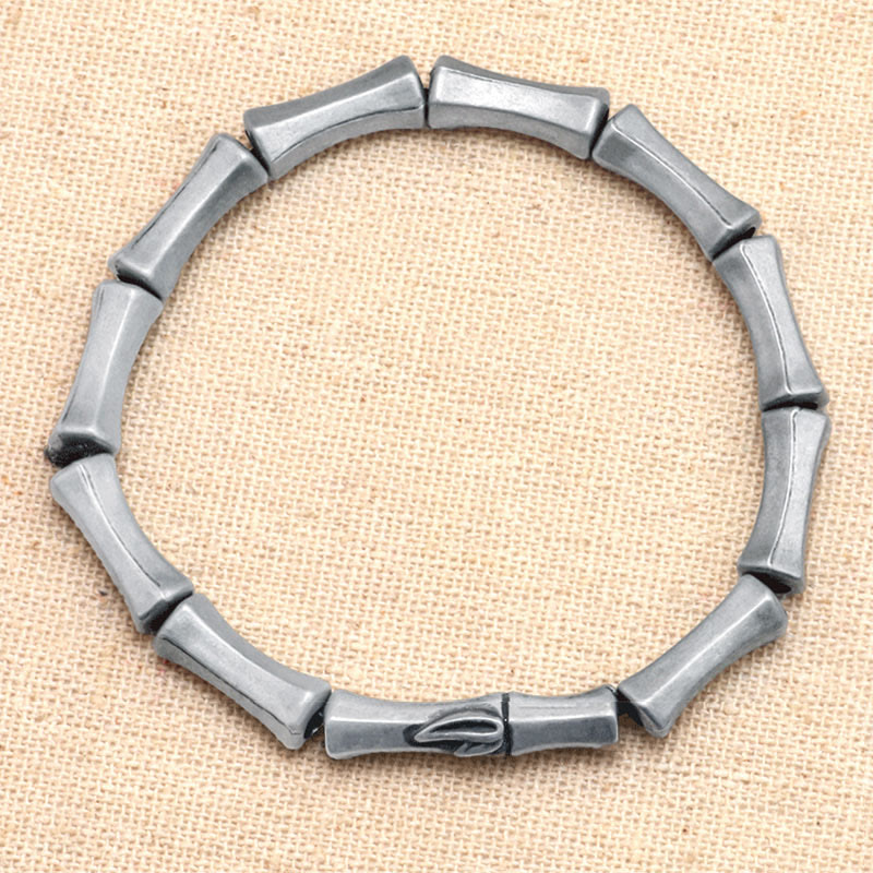 Fortune Jewel Bamboo Pattern Alloy Strength Bracelet
