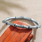 Fortune Jewel Bamboo Pattern Alloy Strength Bracelet