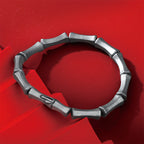 Fortune Jewel Bamboo Pattern Alloy Strength Bracelet