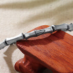 Fortune Jewel Bamboo Pattern Alloy Strength Bracelet