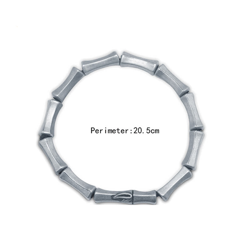 Fortune Jewel Bamboo Pattern Alloy Strength Bracelet