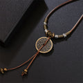 Fortune Jewel Mountain Ghosts Spend Money Bagua Alloy Copper Coin Harmony Necklace Pendant