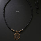 Fortune Jewel Mountain Ghosts Spend Money Bagua Alloy Copper Coin Harmony Necklace Pendant