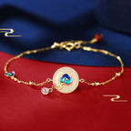 Fortune Jewel 925 Sterling Silver Natural Hetian Jade Auspicious Clouds Abundance Bracelet