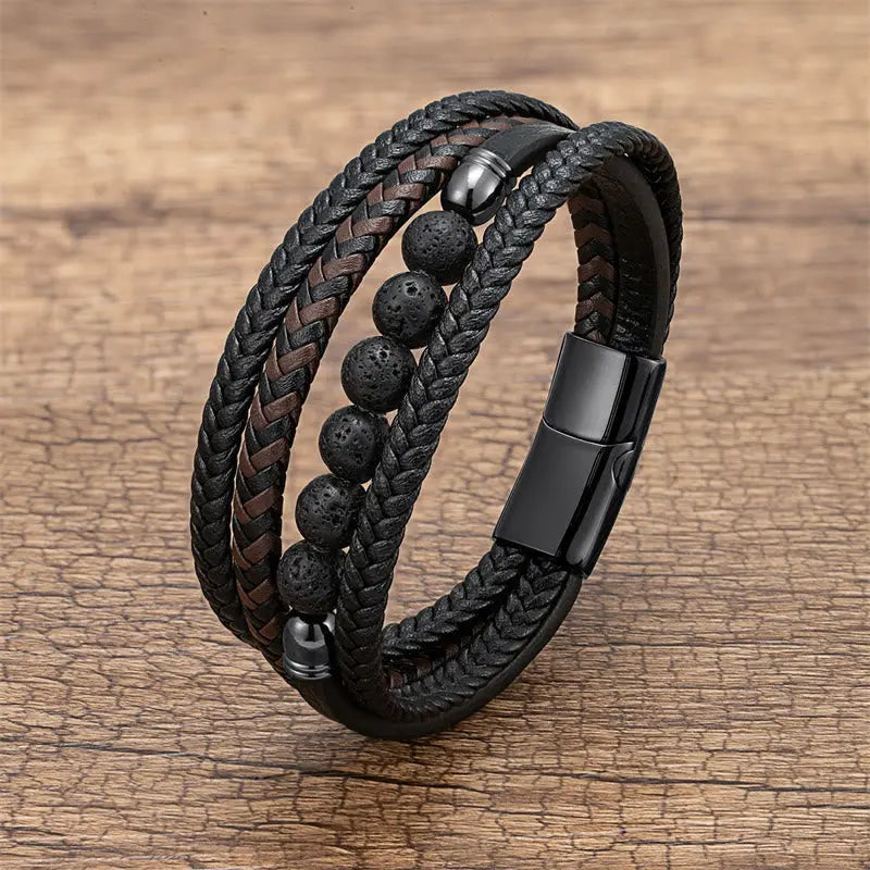 Fortune Jewel "Wishing Strength to Rise from Within" Lava Rock Bracelet Includes Gift Message Card Fortune Jewel