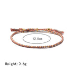 Buddha Stones Handmade Colorful Rope Braided Tassel Adjustable Harmony Bracelet