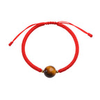 Fortune Jewel Handmade Tiger Eye Bead Luck Protection Rope Bracelet