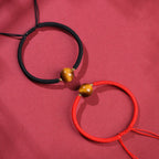 Fortune Jewel Handmade Tiger Eye Bead Luck Protection Rope Bracelet