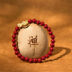 Fortune Jewel Natural Cinnabar Beads Pixiu Blessing Bracelet