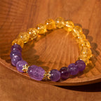 Fortune Jewel Citrine Amethyst Pixiu Prosperity Bracelet