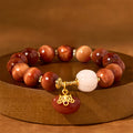 Fortune Jewel Natural Red Tiger Eye Pumpkin Calm Bracelet