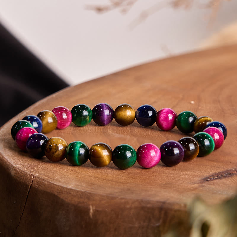 Fortune Jewel Tiger Eye Resolve Courage Bracelet