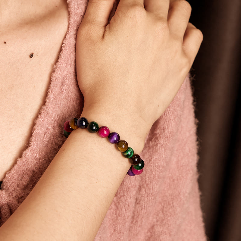 Fortune Jewel Tiger Eye Resolve Courage Bracelet
