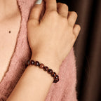 Fortune Jewel Natural Tiger Eye Healing Bead Bracelet