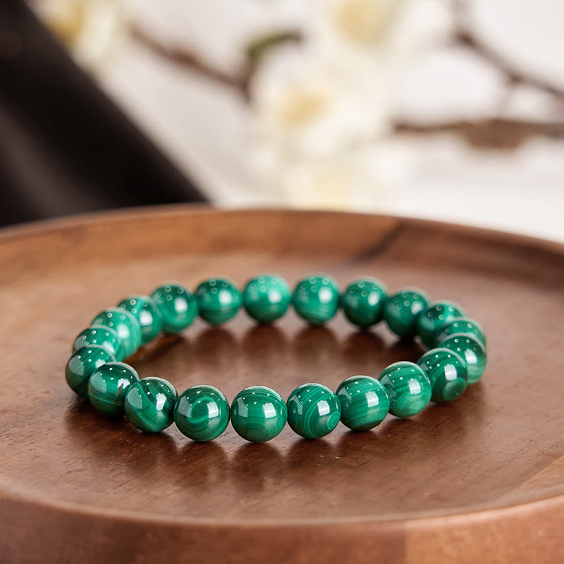 Fortune Jewel Natural Malachite Protection Calmness Bracelet