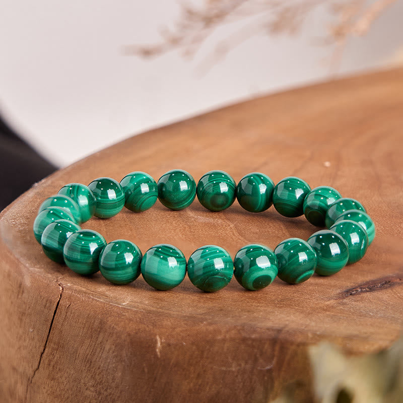 Fortune Jewel Natural Malachite Protection Calmness Bracelet