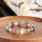 Fortune Jewel PiXiu White Crystal Citrine Green Strawberry Quartz Amethyst Luck Bracelet