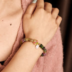 Fortune Jewel Tourmaline Jade Safe And Well Love Bracelet
