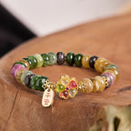 Fortune Jewel Tourmaline Jade Safe And Well Love Bracelet