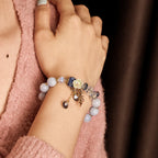 Fortune Jewel Blue Crystal Amethyst Sun Stone Green Aventurine Healing Bracelet