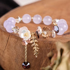 Fortune Jewel Blue Crystal Amethyst Sun Stone Green Aventurine Healing Bracelet