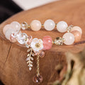 Fortune Jewel Blue Crystal Amethyst Sun Stone Green Aventurine Healing Bracelet