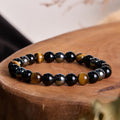 Fortune Jewel Natural Tiger's Eye Obsidian Hematite Positive Powerful Bracelet