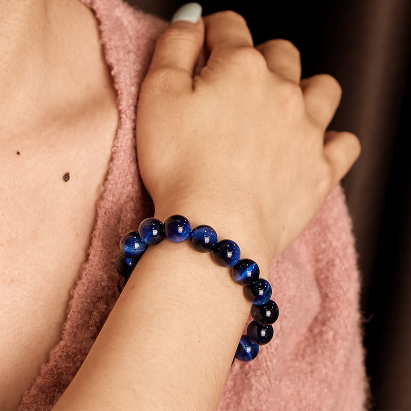 Fortune Jewel Blue Tiger Eye Balance Bracelet