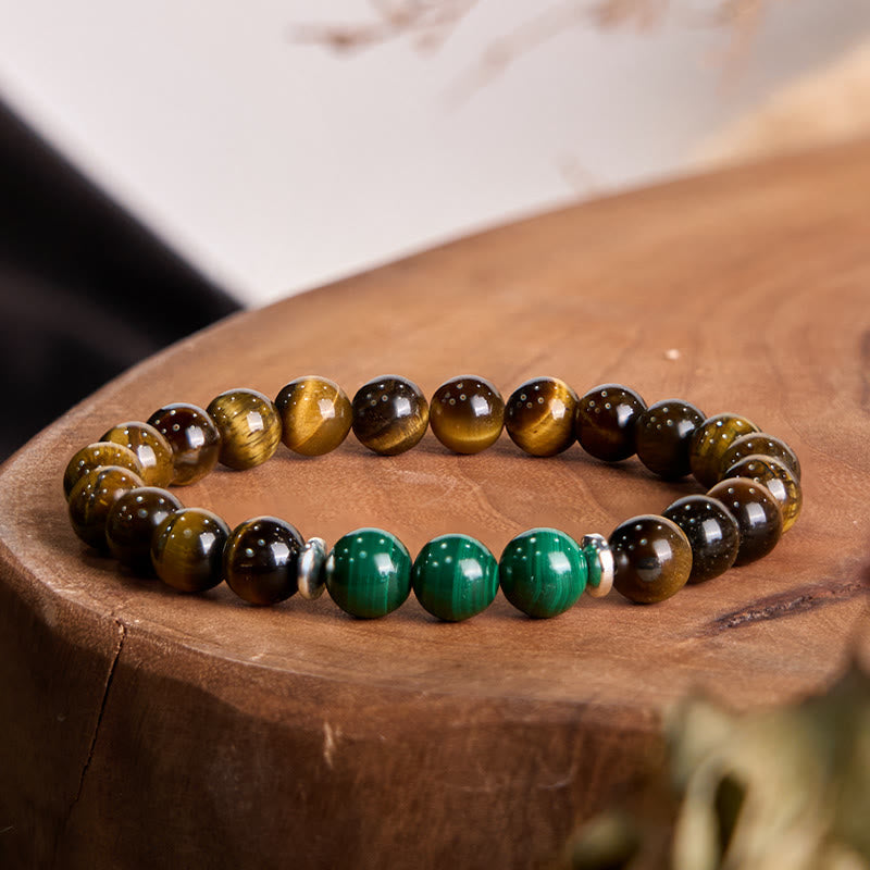 Fortune Jewel Tiger Eye Green Tiger Eye Courage Bracelet