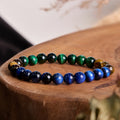 Fortune Jewel Blue Tiger Eye Green Tiger Eye Tiger Eye Balance Bracelet